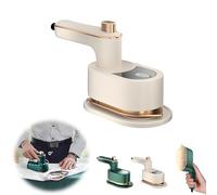 OKiio Ironizze Pro, Hendrova Mini Fer à Repasser, Mini Machine à Repasser Portable, Fer à Vapeur Pliable à Main, Fer à Vapeur for la Maison, Le Travail, Les Voyages(White)