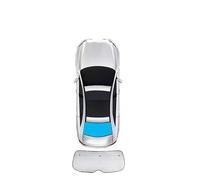 OKIIO Pare-Soleil De Voiture Avant Pliable pour Koleos 2009-2016, Feuille D'Aluminium Pare-Soleil Thermique IntéRieur, Contre Soleil PoussièRe, Accessoires De Voiture,Rear