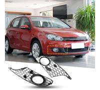 OKIIO Phare Antibrouillard Couverture pour VW Golf 6 2009 2010 2011 2012 2013, 1 Paire de Pare Chocs Avant Grille Antibrouillard Cadre de Lampe de Brouillard Grille Mesh Convient Replacement