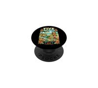 Okinawa Shisa Lion Ryukyu Islands Souvenir de Voyage PopSockets PopGrip Adhésif