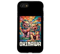 Okinawa Shisa Lions Japon Kanji Anime Otaku Souvenir Coque pour iPhone SE (2020) / 7/8