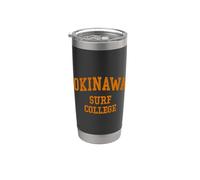 Okinawa Surf College Japon Style Université Vintage Gobelet isotherme en acier inoxydable double paroi