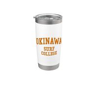 Okinawa Surf College Japon Style Université Vintage Gobelet isotherme en acier inoxydable double paroi