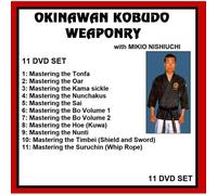 Okinawan Kobudo Weaponry Instructional Series 11 Set Weapons Ninja Karate Dvd