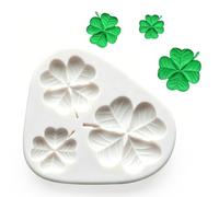 OKINAYO Moule en Silicone Trèfle à Quatre Feuilles | Moules en Silicone Trèfle à Quatre Feuilles,Moule 3D En Silicone pour Bougies en Cire de Soja, Savon et Plâtre