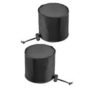 Okiyakusama 2 Pièces Housse Bouches Aération sur Tente de Culture Cordon Serrage Polyester Étanche Réutilisable Facile à Nettoyer Convient pour Plantation Intérie, 6 Pouces Noir