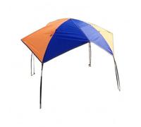 Okiyakusama Auvent Gonflable Bateau avec Structure Domed Amovible Cordons Suspendus Matière Oxford Fibre de Verre Adapté aux Sorties Sportives Journée Détente, 4 Personnes