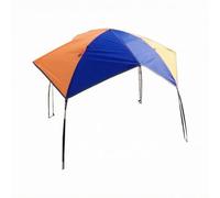 Okiyakusama Auvent Gonflable Bateau avec Structure Domed Amovible Cordons Suspendus Matière Oxford Fibre de Verre Adapté aux Sorties Sportives Journée Détente, 3 Personnes