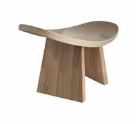 Okiyakusama Banc de Méditation Tabouret en Bois Banc pour Méditer Tabouret pour Exercices de Respiration Assise Confortable Appui Dorsal Adapté à la Relaxation, Grand 42 21 23 Cm, Bois Naturel