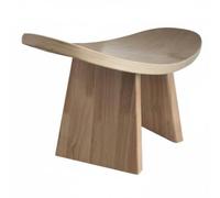 Okiyakusama Banc de Méditation Tabouret en Bois Banc pour Méditer Tabouret pour Exercices de Respiration Assise Confortable Appui Dorsal Adapté à la Relaxation, Moyen 42 21 21 Cm, Noyer