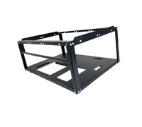 Okiyakusama Boîtier Ouvert Châssis PC Support Empilable Acier Montage Facile Dissipation Performante Adapté aux Configurations Gaming Tests Matériel Atelier