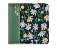 Okiyakusama Carnet Croquis Feutres 200 g/, Cent douze pages, Feuilles Blanches, Étus composition, Pour étudiants en art, Vert foncé【Petite marguerite】, style to 3