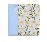 Okiyakusama Carnet Croquis Feutres 200 g/, Cent douze pages, Feuilles Blanches, Étus composition, Pour étudiants en art, Bleu【Petite marguerite】, style to 1