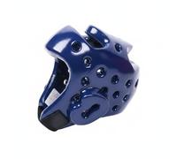Okiyakusama Casque de Casque Sparring Sécurité Protège-tête Polyuréthane Rembourrage Épais Ajustable pour Adultes et Enfants Pratique d'Entraînement, Bleu, S