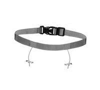 Okiyakusama Ceinture Porte-dossard de Triathlon, Bracelet de Course Ajustable avec Porte-dossard, Pratique, Légère et élastique, en Polyester avec Accessoires Fac, Gris