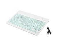 Okiyakusama Clavier Bluetooth avec Touches Japonaises Rétroéclairage Portable Clavier avec Pavé Port USB Discret Adapté à Bureau Travail à Do, Vert