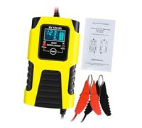 Okiyakusama Dispositif de de Batterie 6V 12V, entièrement Automatique, Chargeur de Batterie Intelligent, désulfatateur de Batterie pour Voitures, Jaune