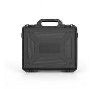 Okiyakusama Equipment Case Valise Rigide Boîte Étanche Coffret Antichoc Coffre de Transport Matériau Polypropylène Robuste Couvercle à Charnière Fermeture Avant, Boîtier D Équipement Noir 4350B