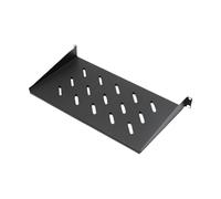 Okiyakusama Étagère Serveur 19 Pouces Plateau Ventilé Cantilever Universel Support Acier Robuste Utilisable pour Rangement Réseau Bureau Studio, Profondeur 25 Cm