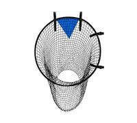 Okiyakusama Filet de Football Pratique Accessoire de Frappe Filet d'exercice Filet de Cible Fabrication Résistant Polyester Mesh Fonction Ajustable Adapté Jeunes, Noir, 55 X 70 Cm