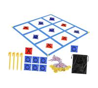Okiyakusama Jeu de Ensemble de Lancer de Sacs Cible de Précision avec Médailles et Piquets Ancrage pour Développement Coordination Convient pour Act, Sudoku Bleu