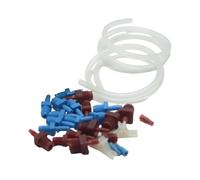 Okiyakusama Kit de Purge de Maître-Cylindre, Colliers de Serrage, Ensemble de Remplacement Universel, Raccords SAE et Métriques 14151 pour Camions et Véhicules