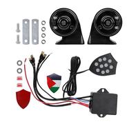 Okiyakusama Klaxon électronique de Voiture 12V, Accessoires Automobiles, klaxon de contrôleur Musical pour Voitures, camions, Motos, véhicules