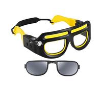 Okiyakusama Lunettes de Soleil Anti-Rayures, Lampe Frontale et Coupe-Vent