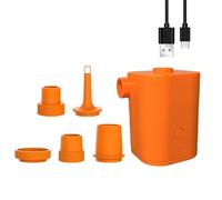 Okiyakusama Pompe électrique Portable pour Gonfler et Dégonfler Efficacement Les Matelas Gonflables, Les Bouées, Les Meubles et Les Sacs de Rangement. Elle Est Do, Orange