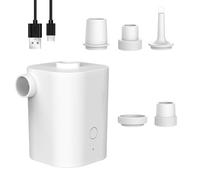 Okiyakusama Pompe électrique Portable pour Gonfler et Dégonfler Efficacement Les Matelas Gonflables, Les Bouées, Les Meubles et Les Sacs de Rangement. Elle Est Do, Blanc
