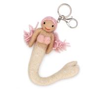 Okiyakusama Porte-clés Sirène Feutrine Fait Main, porte-clés argenté | Construction en feutrine, Figurine feutre, Utilisation journalière, Pour décorateurs