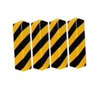 Okiyakusama Protection Murale de Garage, Butées en Mousse de Remplacement, Protection de Bord Légère et Portable pour Garages de Stationnement, 4 Coins Jaunes
