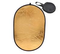 Okiyakusama Réflecteur de Lumière Compact Photographie Deux Faces Sélectionnables en Tissu Réfléchissant Nylon Robuste Design Léger Pliable Livré avec Sac Pratiqu, L