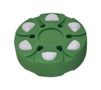 Okiyakusama Roller Hockey Puck Palet Multiple Hockey Patinage Équipement D'Entraînement Balle Solide en PP Design Original Adapté Pratique Amateur Compétiteur Int, Vert