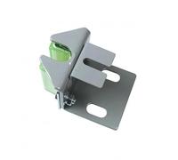 Okiyakusama Sabot de Guidage d'ascenseur Assemblage Sabot sur Rail Tête WM Support Métallique Angle Droit Doublure Guide Translucide Fixation par Boulons, 16mm, Entraxe 60mm Trou Oblong
