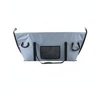Okiyakusama Sac de Rangement Pêche pour Poissons avec Intérieur Imperméable Fermeture Éclair Poignée Résistante Stockage Embarcation, Gris, Longue 82L
