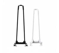 Okiyakusama Support Pliable Table Pied Fer Finition Cuisson Montage Embout Caoutchouc Antidérapant Structure Robuste Utilisation Créative Mobilier Adulte Extérieur, Noir, H72cm D7mm