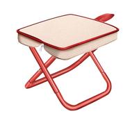 Okiyakusama Tabouret de Camping Pliable Siège Compact pour en Plein Air Mini Chaise Pliable Étanche et Solide Repose-Pieds Léger Pratique à Transporter Tis, Blanc, 25x25x26cm