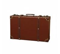 Okiyakusama Valise Vintage Coffret Décoratif Rétro Boîte Rangement Poignée Ancienne Couvercle Coulissant Adaptée pour Chambre Boutique Décor Salle de Séjour, L