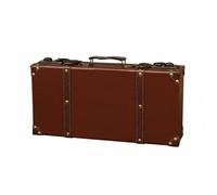 Okiyakusama Valise Vintage Coffret Décoratif Rétro Boîte Rangement Poignée Ancienne Couvercle Coulissant Adaptée pour Chambre Boutique Décor Salle de Séjour, S