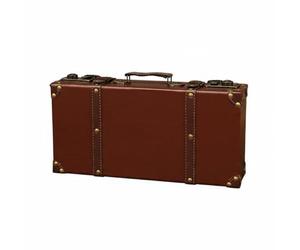 Okiyakusama Valise Vintage Coffret Décoratif Rétro Boîte Rangement Poignée Ancienne Couvercle Coulissant Adaptée pour Chambre Boutique Décor Salle de Séjour, S