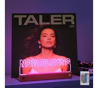 OkiyiD Light Up Now Présentoir pour disques vinyles avec base en bois LED 16 couleurs changeantes avec télécommande, cadeau pour les amateurs de musique