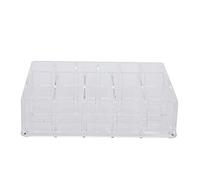 OKJHFD 16 Grids Transparent Acrylic Nail Display Organizer Makeup Jewelry Nail Art Cosmetic Display Rack Drawer Boxes Organizers
