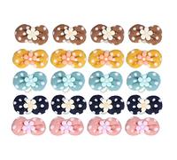 OKJHFD 20 Pcs Dog Hair Bows Polyester Colorful Pet Hair Accessories for Dogs Cats Decoration Handmade Hair Accessories for Holiday Pet Puppy Cat.
