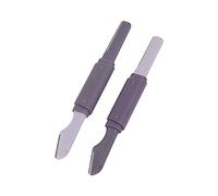 OKJHFD 2pcs Eyebrow Trimming Knife Double Heads Eyebrow Trimmer with Cover Trimmers With Cover Face Shavers for Women.
