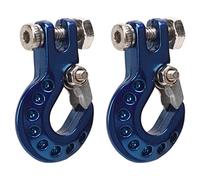OKJHFD 2pcs gancho de remolque aleación de aluminio gancho de trepaporas de aluminio Para el gancho de cabrestante de remolque de Metal RC Para 1/10 RC Crawler Car (Bleu)