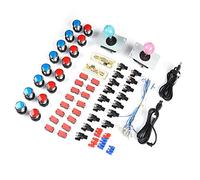 OKJHFD Accessoires pour A-rcade Zero Delay Encodeur USB Kit De Bricolage Ensemble De Câble USB De Jeu Bouton LED pour Boutons D'arcade LED Joysticks, Améliorez Votre Expérience De Jeu D'arcade