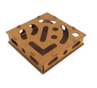 OKJHFD Cat Interactive Puzzle Toy Box, Physical and Mental Exercise Composite Board, Maze Box, Toy Clock Ball, Indoor Play