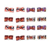 OKJHFD Dog Hair Bows,Dog Hair Bows with Pet Hair Bows Tie Dog Hair Accessories Dog Bows with Elastic Rubber Bands Hair Grooming Accessories for Long Hair Puppy Cat.