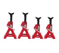 OKJHFD Escalade Voiture Dummy Jack Accessoires Métal 6 Tonnes 3 Tonnes Dummy Jack Stand pour D90 SCX10 1/10 Télécommande Suivi Voiture Rouge Métal